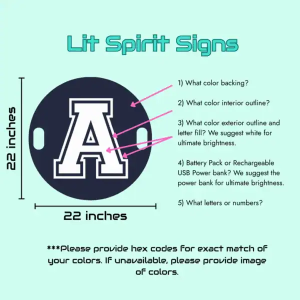Lit Spirit Signs - Image 2